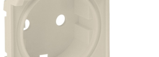 Лицевая панель для розеток 2К+З с откидной крышкой - Valena Life - слоновая кость