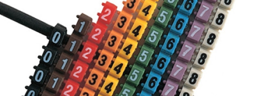 Маркер CAB 3 для кабеля 1,5-2,5 мм² - цифра ''6'' - синий