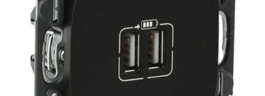 Зарядное устройство USB Type A+A - Valena Allure - черный