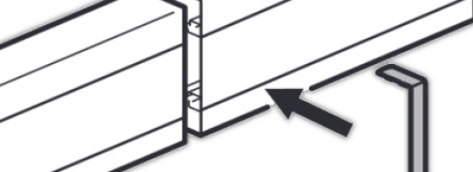 Накладка на стык профиля - для кабель-каналов DLP-S 100x50