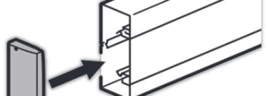 Торцевая заглушка - для кабель-каналов DLP-S 100x50 с крышкой 45 мм