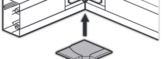 Внутренний изменяемый угол от 80° до 120° - для кабель-каналов DLP-S 130x50