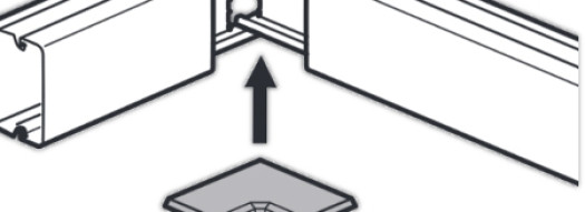 Внутренний неизменяемый угол 90° - для мини-каналов DLP-S 24x14