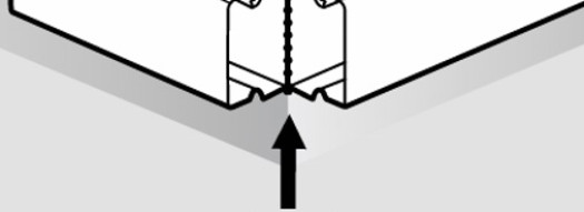 Внешний угол - для мини-каналов DLP-S 16x16