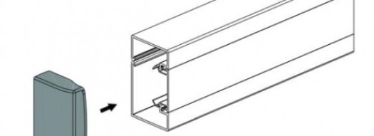 Торцевая заглушка - для мини-каналов DLP-S 40x40
