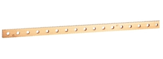 Плоская медная шина - 25x5 мм - длина 1750 мм