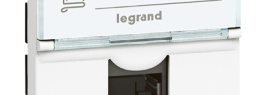 Розетка RJ 45 6а UTP - 2 модуля - Mosaic - белый