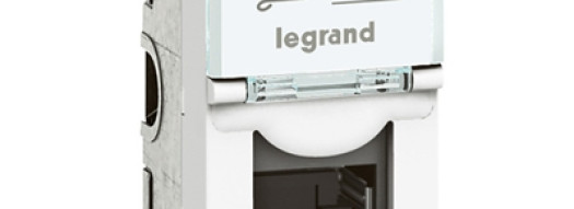 Розетка RJ 45 6e UTP - 1 модуль - Mosaic - белый