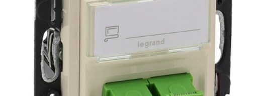 Оптическая розетка для оптоволоконных кабелей SС/APС - Valena Life - слоновая кость