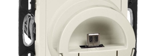 Подставка с зарядкой Micro-USB - Valena Life - слоновая кость