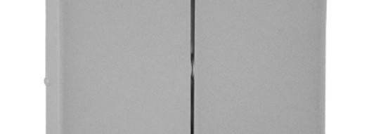 Лицевая панель для 2-клавишных выкл./перекл. и кнопок - Valena Life - алюминий