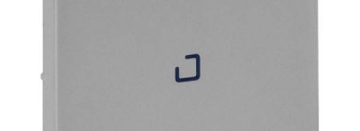 Лицевая панель с символом ''звонок" и с подсветкой - Valena Life - алюминий