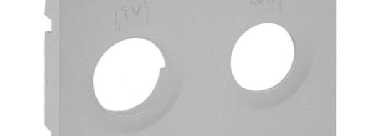 Лицевая панель для розеток TV-SAT (R) - Valena Life - алюминий