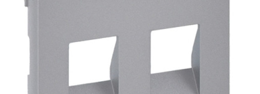 Лицевая панель для двойной акустической розетки - Valena Life - алюминий