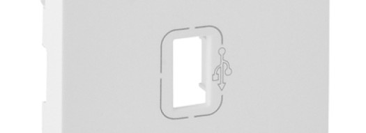 Лицевая панель для розетки USB 3.0 с кабелем - Valena Life - белый