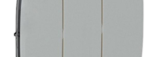 Лицевая панель для выключателя трехклавишного - Valena Allure - алюминий