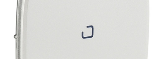 Лицевая панель с символом ''звонок" и подсветкой - Valena Allure - жемчуг