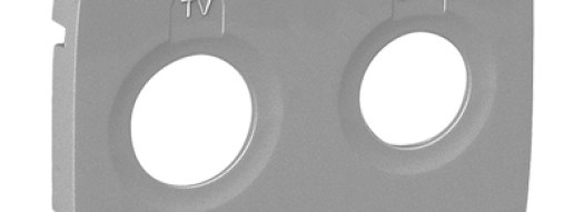 Лицевая панель для розеток TV-SAT (R) - Valena Allure - алюминий