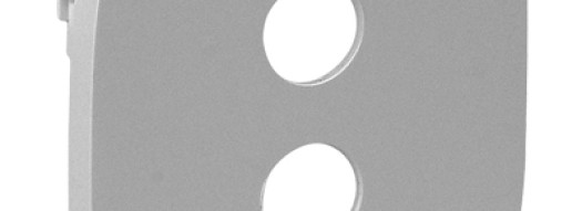 Лицевая панель для аудиорозетки ''банан" - Valena Allure - алюминий