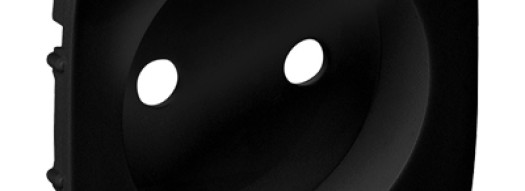 Лицевая панель для розетки 2К - Valena Allure - черный