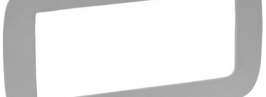 Рамка 5 модулей без перегородки - Valena Allure - алюминий