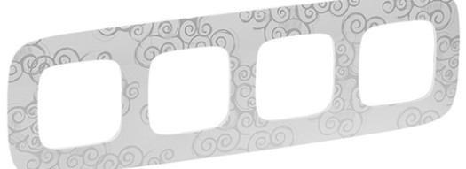 Рамка 4 поста - Valena Allure - нарцисс хром