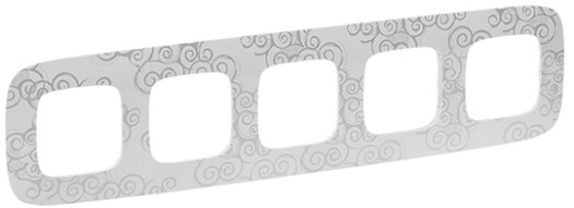 Рамка 5 постов - Valena Allure - нарцисс хром