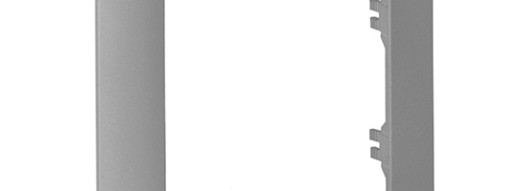 Рамка для двойной розетки без перегородки 1 пост - Valena Life - алюминий