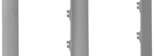 Рамка для двойной розетки без перегородки 2 поста - Valena Life - алюминий