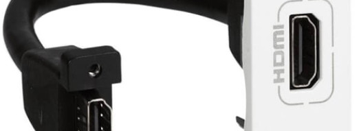 Розетка HDMI типа A - 1 модуль - Mosaic - белый