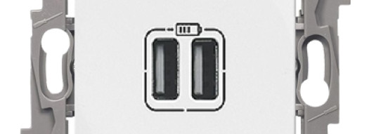 Двойная розетка USB 240В/5В 2400мА - Niloe - белый