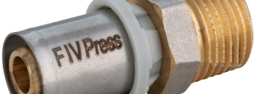 Пресс-фитинг 26x3/4'' с наружной резьбой - F.I.V.