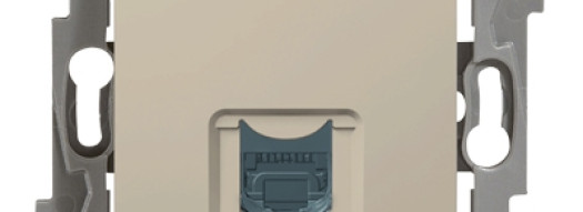 Розетка RJ45 6e UTP - Niloe - слoновая кость