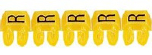 Маркер CAB 3 - для кабеля 4-6 мм² - заглавная буква ''R''