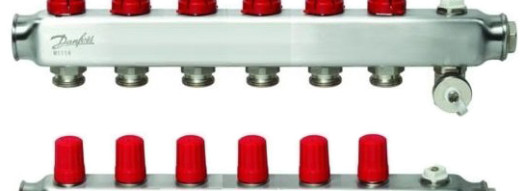 Коллектор из нержавеющей SSM-F стали с расходомерами - Manifold 6+6