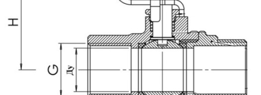 Кран шаровой из латуни с наружной и внутренней резьбой 1'' - Tecofi