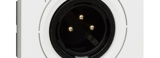 Аудиорозетка с разъемом XLR - 2 модуля - Mosaic - белый