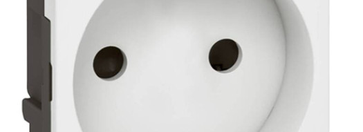 Розетка 2К - 2 модуля - Mosaic - белый