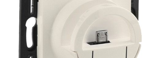 Розетка dock micro USB 2400 мА - Niloe - слоновая кость