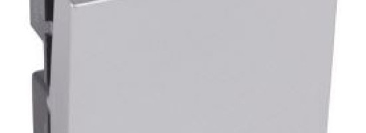 Выключатель одноклавишный 10AX - 2 модуля - Arteor - Soft Aluminum