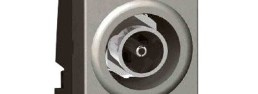 Розетка TV ''F'' - 1 модуль - Arteor - Magnesium