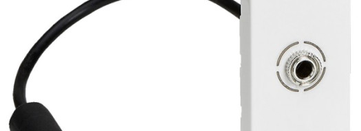 Розетка Jack 3,5 мм - 1 модуль - Mosaic - белый