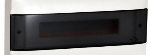 Щиток накладной - Practibox S - 18 модулей - дымчатая дверь