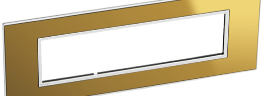 Рамка 8 модулей - Arteor - Reflective Gold