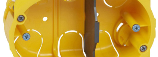 Монтажная коробка - 3 модуля - Batibox - глубина 40 мм