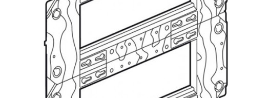 Суппорт для механизмов Arteor на 2 x 6 модулей