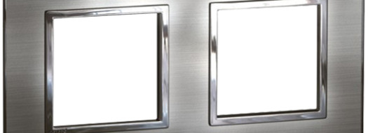 Рамка 2x2 модуля - Arteor - Stainless Steel