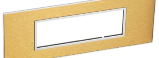 Рамка 6 модулей - Arteor - Gold Brass