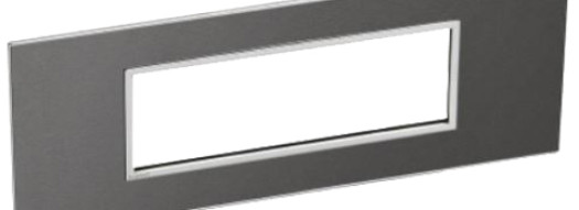 Рамка 6 модулей - Arteor - Brushed Metal Black