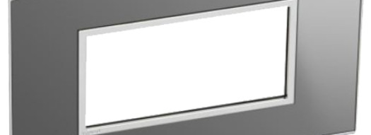 Рамка 4 модуля - Arteor - Reflective Stainless Steel